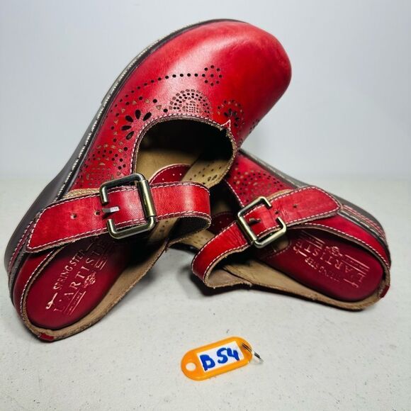 L'Artiste by Spring Step Teal Aneria Clog - Picture 1 of 8
